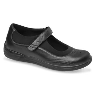 DREW ROSE MARY JANE FLAT, Black Leather, EUC, size 10